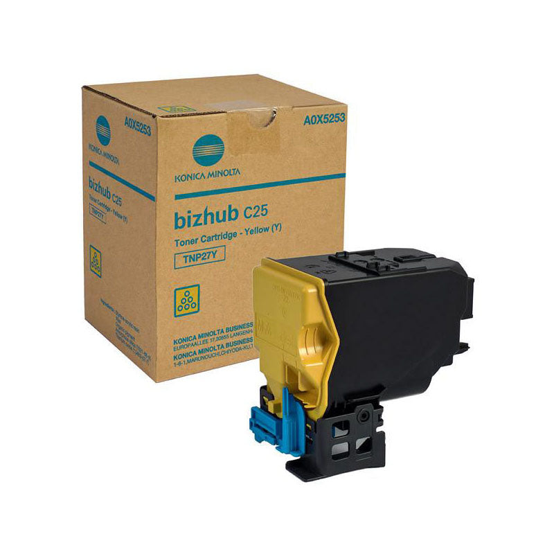 Cartouche Laser de Marque Konica Minolta (TNP-27Y) Jaune (4 500 pages)