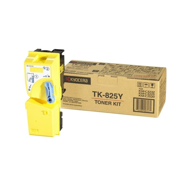Cartouche Laser de Marque Kyocera TK-825Y Jaune (7000 pages)