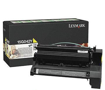 CCartouche Laser de Marque Lexmark 15G042Y Yellow Haute Capacité (15 000 pages)