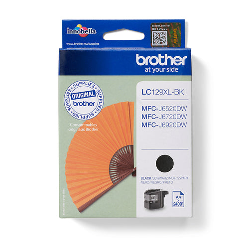 Cartouche Jet d'encre de marque BROTHER LC129XLBK (2400 pages)