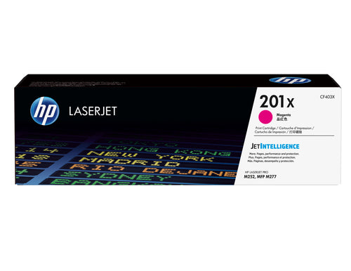 Cartouche Laser de Marque HP CF403X (HP201X) Magenta Haute Capacité 2 300 copies