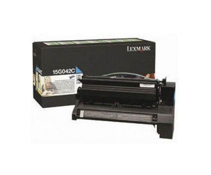 Cartouche Laser de Marque Lexmark 15G042C Cyan Haute Capacité (15 000 pages)