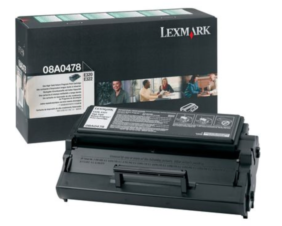 Cartouche Laser de Marque Lexmark 08A0478 Noir Haute Capacité (6000 pages) (programme retour)