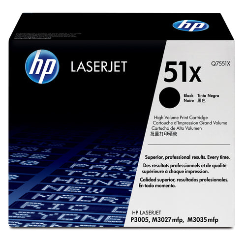 Cartouche Laser de marque  HP Q7551X Noir (13000 copies)
