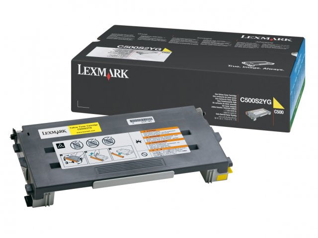 Cartouche Laser de Marque Lexmark C500S2YG Yellow (1500 pages)