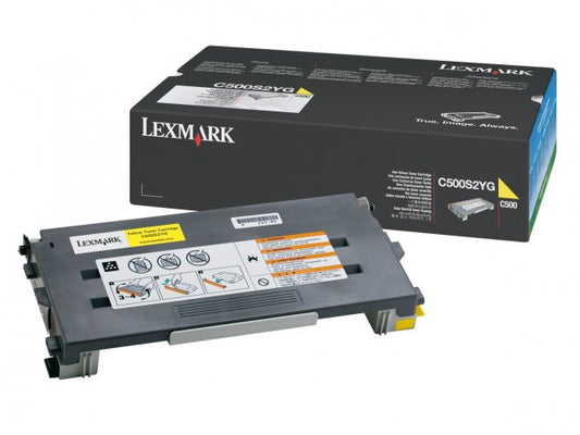 Cartouche Laser de Marque Lexmark C500S2YG Yellow (1500 pages)