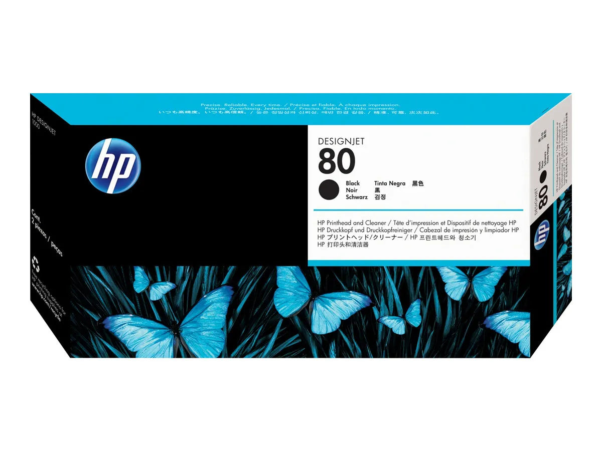 Tête d'impression Noir de Marque HP80 C4820AE Noir - 2500 copies