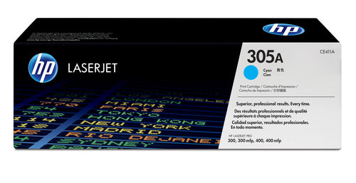 Cartouche Laser de Marque HP CE411A Cyan 2 600 copies