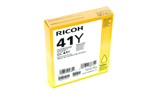 Cartouche Jet d'encre GEL de Marque RICOH 405764 Jaune Haute Capacité (2 200 pages)