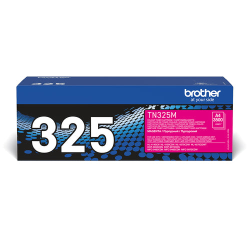 Cartouche Laser de Marque BROTHER TN325M Magenta Haute Capacité (3 500 pages)