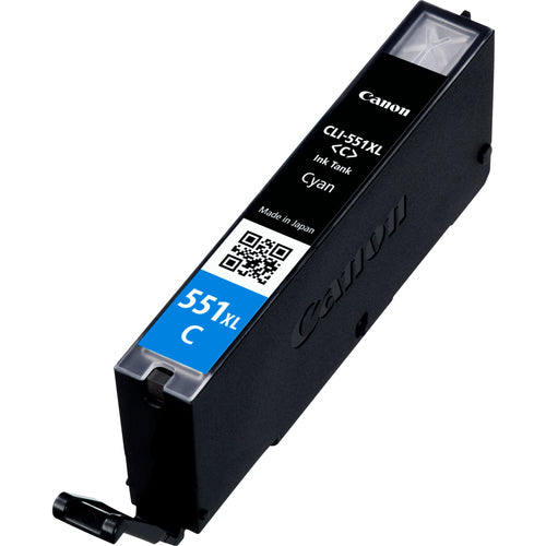 Cartouche Jet d'encre de Marque Canon CLI-551CXL (6444B001) Cyan Haute Capacité (695 pages)