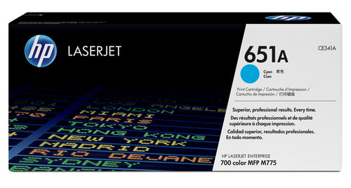 Cartouche Laser de Marque HP CE341A Cyan 16000 copies