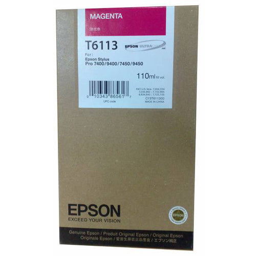 Cartouche de Marque Epson T6113 Magenta (220ml)