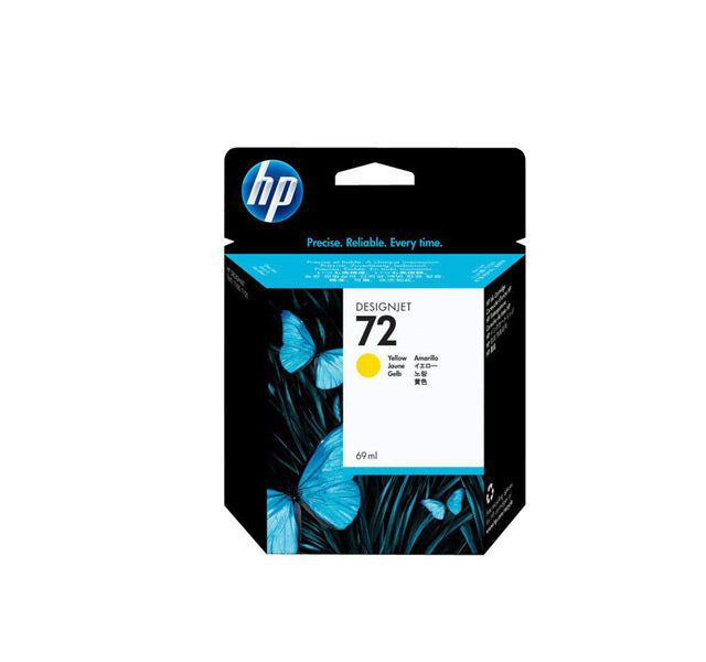 Cartouche jet d'encre de Marque HP C9400AE HP72 (N°72) (avec encre Vivera) Yellow (Jaune)(69ml)