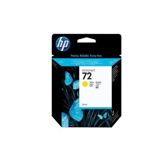 Cartouche jet d'encre de Marque HP C9400AE HP72 (N°72) (avec encre Vivera) Yellow (Jaune)(69ml)