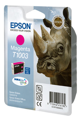 Cartouche Jet d'encre de Marque Epson T1003 Magenta (11.1ml) (635 copies)
