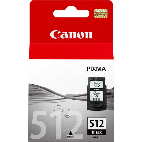 Cartouche Jet d'encre de Marque Canon PG-512 BLACK Haute Capacité (400 pages ou 5205 photos)