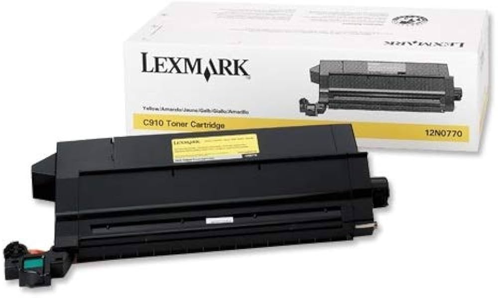 Cartouche Laser de Marque Lexmark 12N0770 Yellow (14 000 pages)