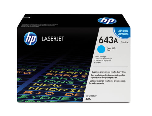 Cartouche Laser de Marque HP Q5951A Cyan (bleu) (10 000 pages)