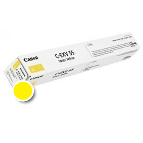 Cartouche Laser de Marque Canon C-EXV55Y (2185C002) de Toner Jaune (18 000 pages)