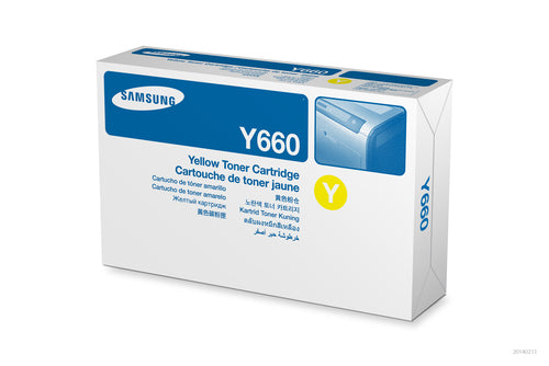 Cartouche Laser de Marque Samsung CLP-Y660B Yellow Haute Capacité (5000 pages)