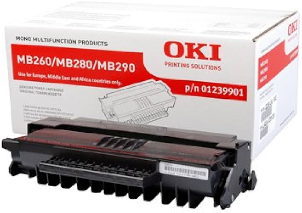 Cartouche Laser Noir + Tambour (drum) de Marque OKI 1239901 - Noir (3 500 pages)