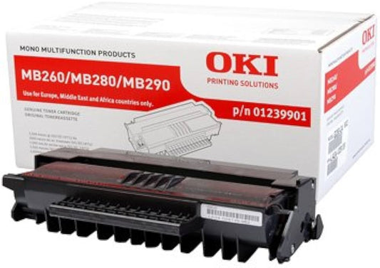 Cartouche Laser Noir + Tambour (drum) de Marque OKI 1239901 - Noir (3 500 pages)