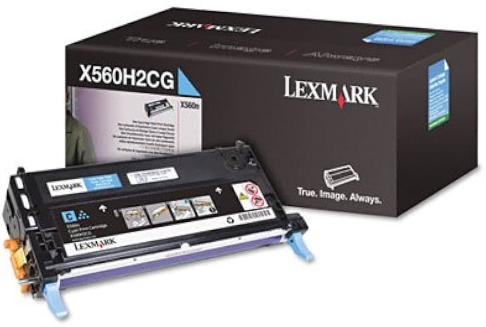 Cartouche Laser de Marque Lexmark C560H2CG Cyan Haute Capacité (10 000 pages)