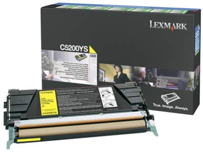 Cartouche Laser de Marque Lexmark C5200YS Yellow (1500 pages)