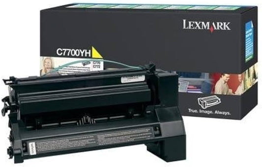 Cartouche Laser de Marque Lexmark C7700YH Yellow(10000pages)