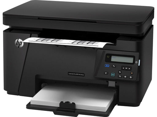HP LaserJet Pro MFP M125nw - Imprimante multifonctions - Noir et BLANC - laser - 216 x 279 mm (original) - A4/Legal (support) - jusqu'a 20 ppm (copie) - jusqu'a 20 ppm (impression) - 150 feuilles - USB 2.0, LAN, Wi-Fi(n)