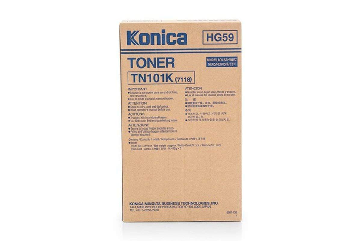 Cartouche Laser de Marque Konica Minolta (TN101K) (012A) (2 x 413g)