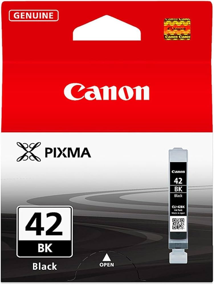 Cartouche Jet d'encre de Marque Canon CLI-42BK Noir (13ml) (900 pages )