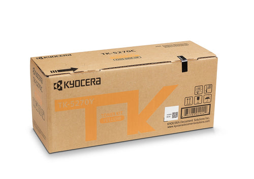Cartouche Laser de Marque Kyocera TK5270Y (1T02TVANL0) - Jaune (6000pages)