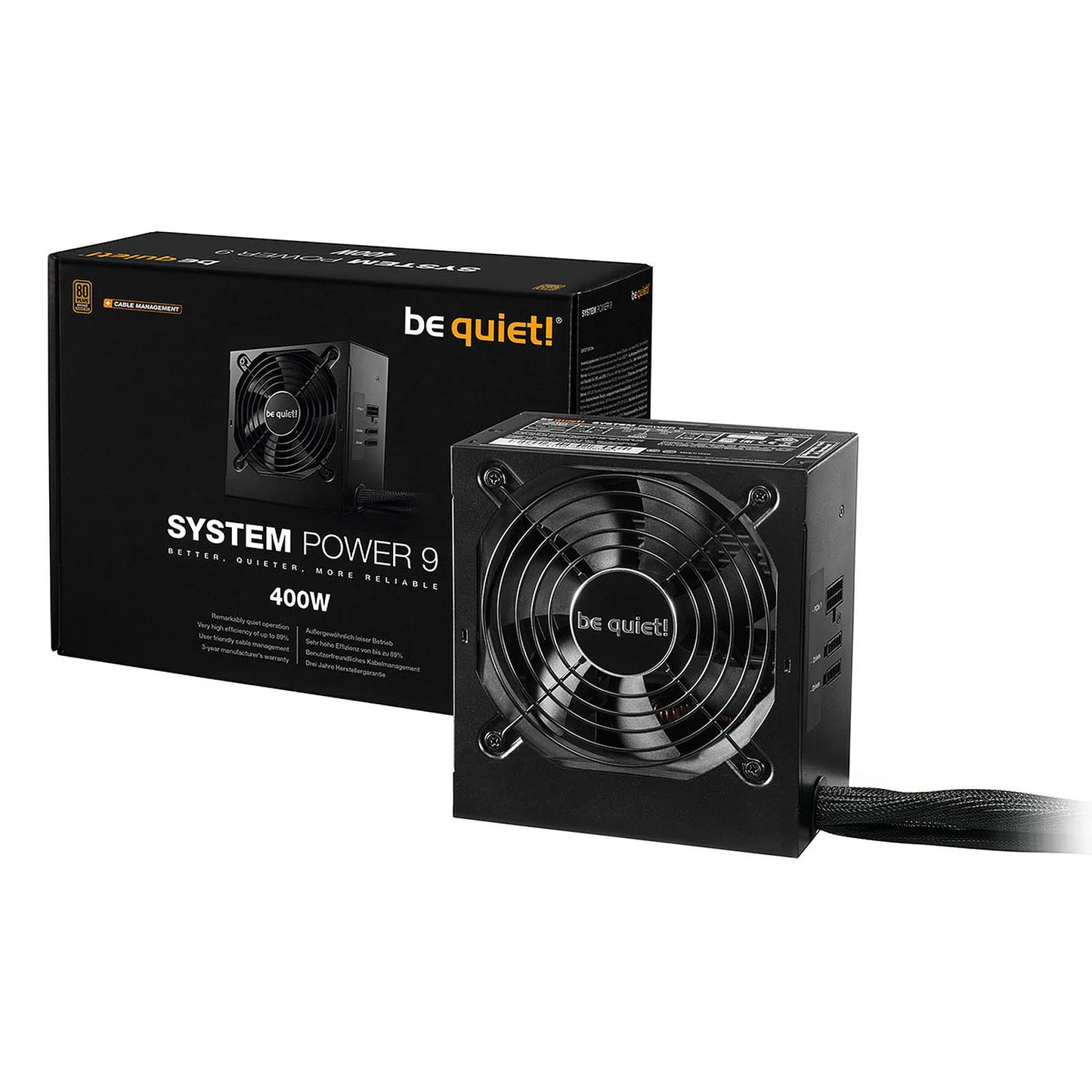 Alimentation ATX Be Quiet System Power 9 CM - 400W