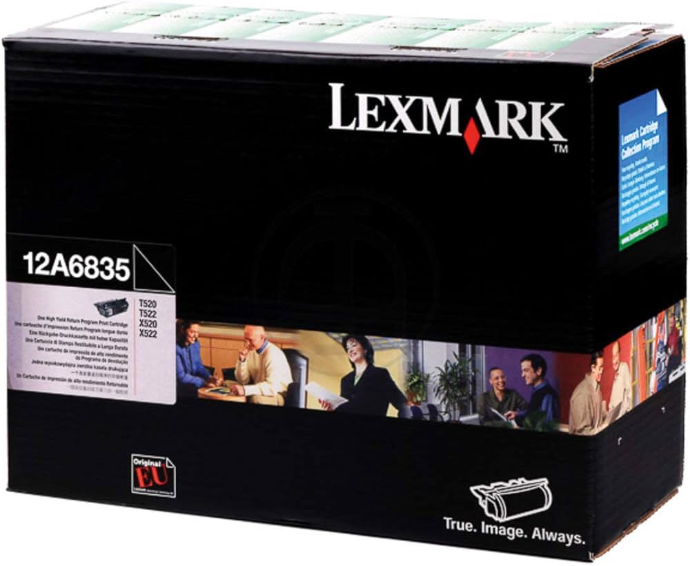 Cartouche Laser de Marque Lexmark 12A6835 Noir (20 000 pages)