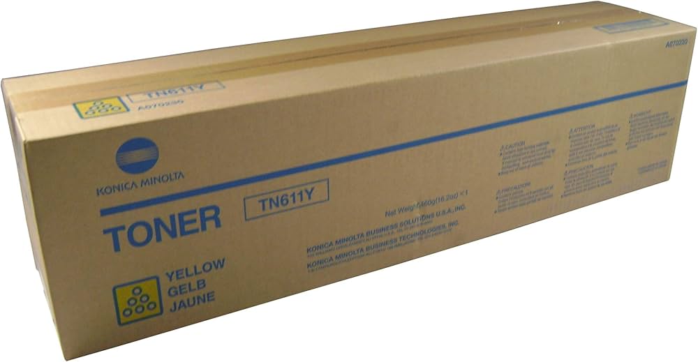 Cartouche Laser de Marque pour Konica Minolta BIZHUB TN611Y Jaune (15 400 pages)