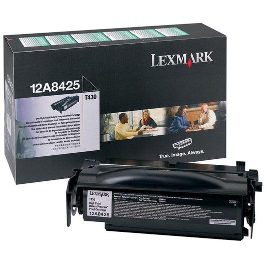 Cartouche Laser de Marque Lexmark 12A8425 Noir Haute Capacité (12 000 pages)