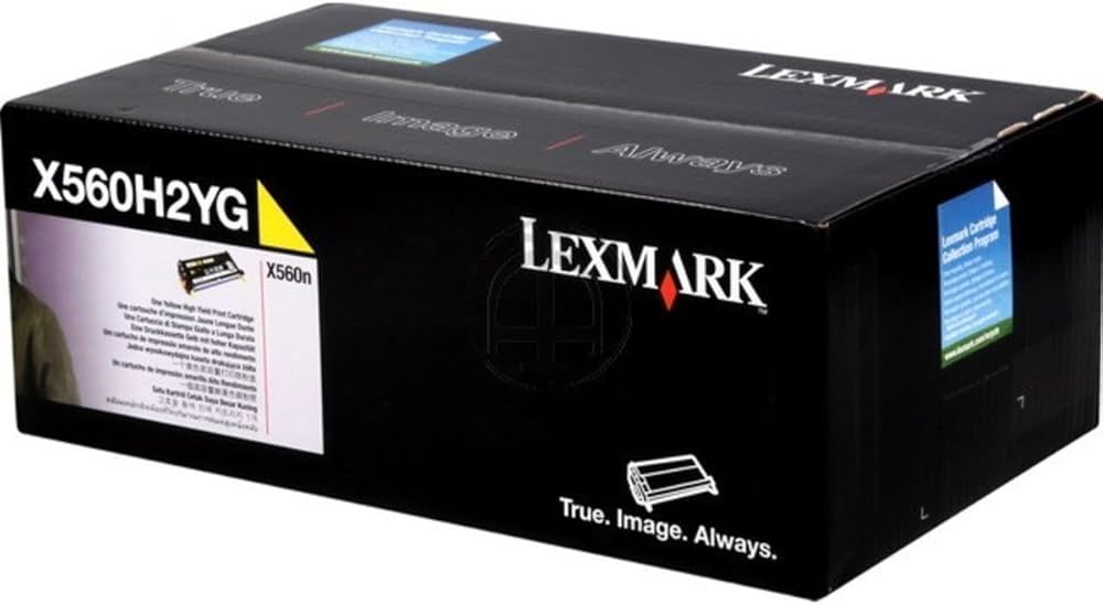 Cartouche Laser de Marque Lexmark C560H2YG Yellow Haute Capacité (10 000 pages)