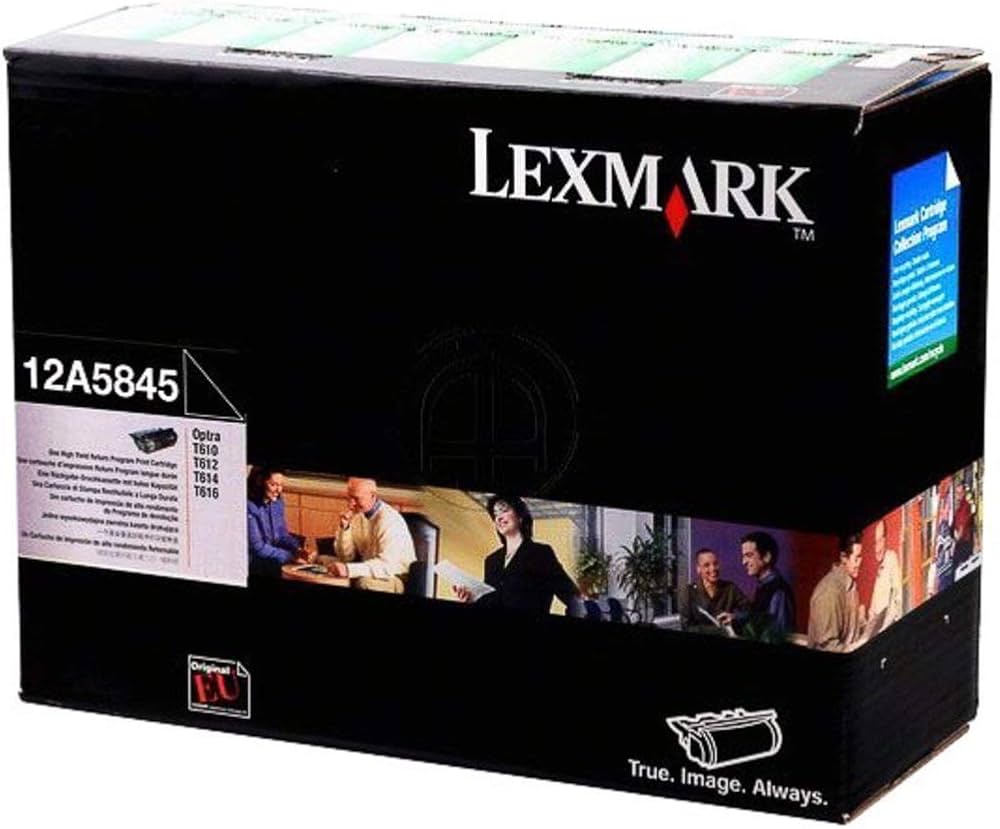 Cartouche Laser de Marque Lexmark 12A5845 Noir (25 000pages)