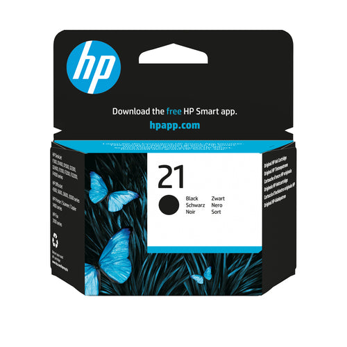 Cartouche Jet d'encre de Marque HP N°21 (C9351AE) Noir (190 pages5ml)