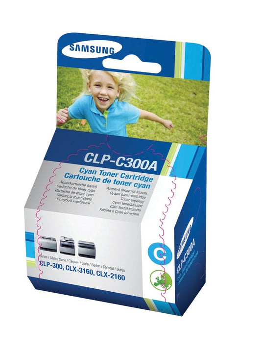 Cartouche Laser de Marque Samsung CLP-C300A  Cyan (1000 pages)