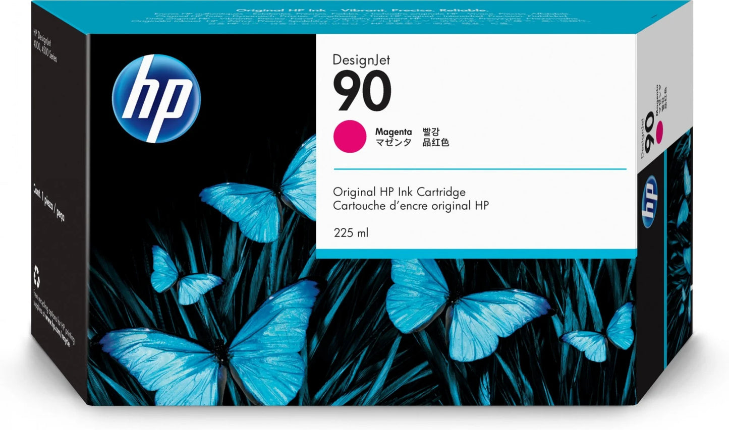 Cartouche Jet d'encre de Marque HP90 C5062AE Magenta (225 ml)
