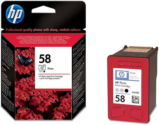 Cartouche Jet d'encre de Marque HP C6658AE N°58 Couleur (17ml  125 pages)