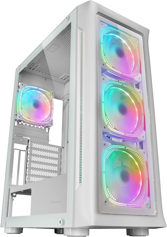 Boitier Grand Tour E-ATX Mars Gaming MC-Neo RGB avec panneau vitré (Blanc)