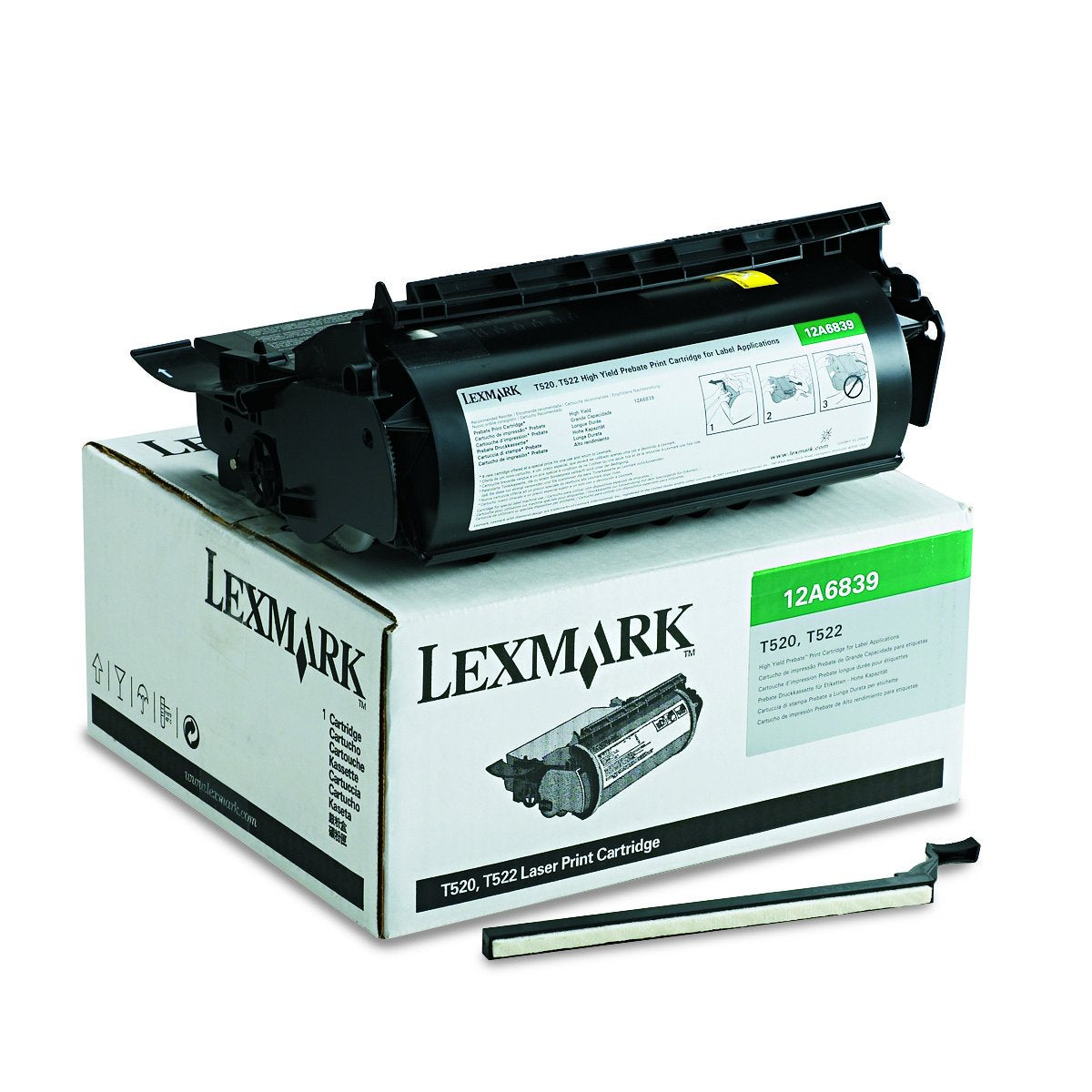 Cartouche Laser de Marque Lexmark 12A6839 Spéciale Etiquettes Noir (20 000 pages)