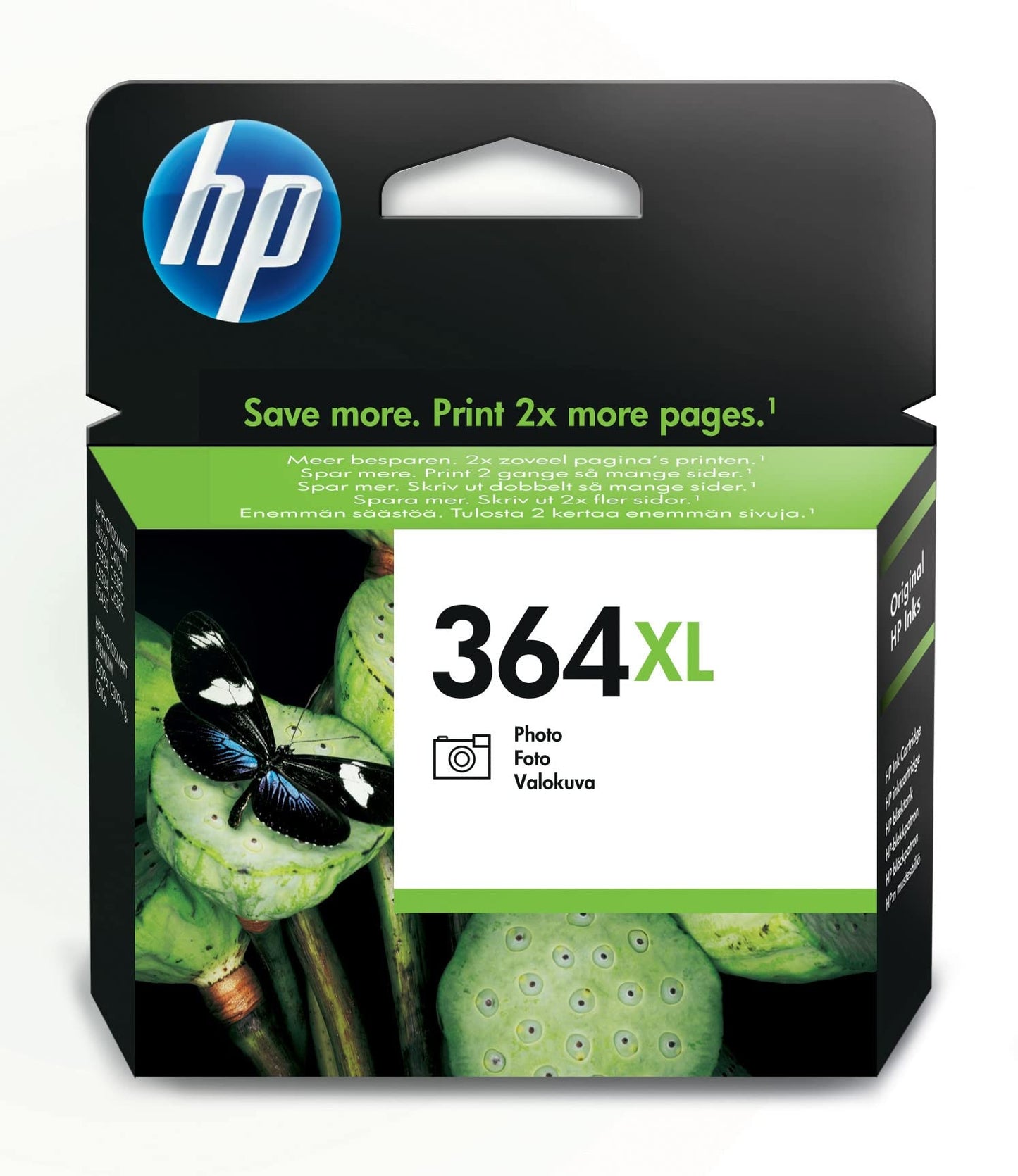 Cartouche Jet d'encre de Marque HP CB322 N°364XL Noir (290 pages)