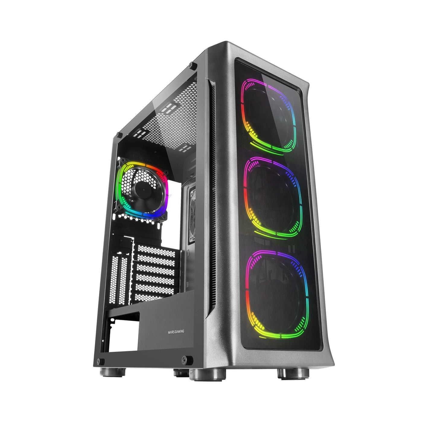 Boitier Grand Tour E-ATX Mars Gaming MC-Neo RGB avec panneau vitré (Noir)