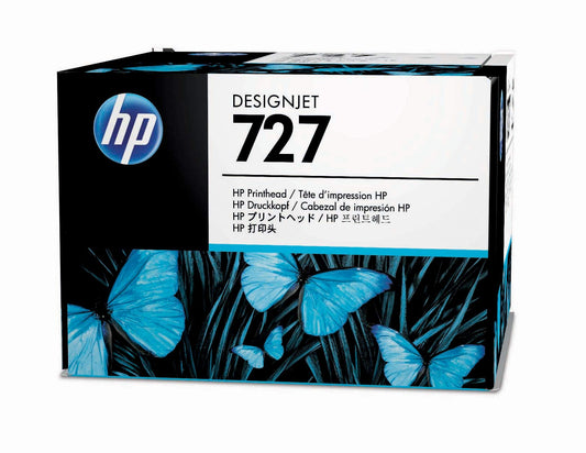 Kit de remplacement de la Tête d'impression de Marque HP B3P06AE 727 (Noir Mat + Noir photo + Cyan + Magenta + Jaune + Gris)