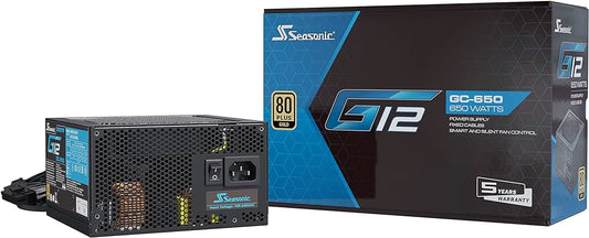 Alimentation ATX Seasonic G12 GC - 650W (Noir)